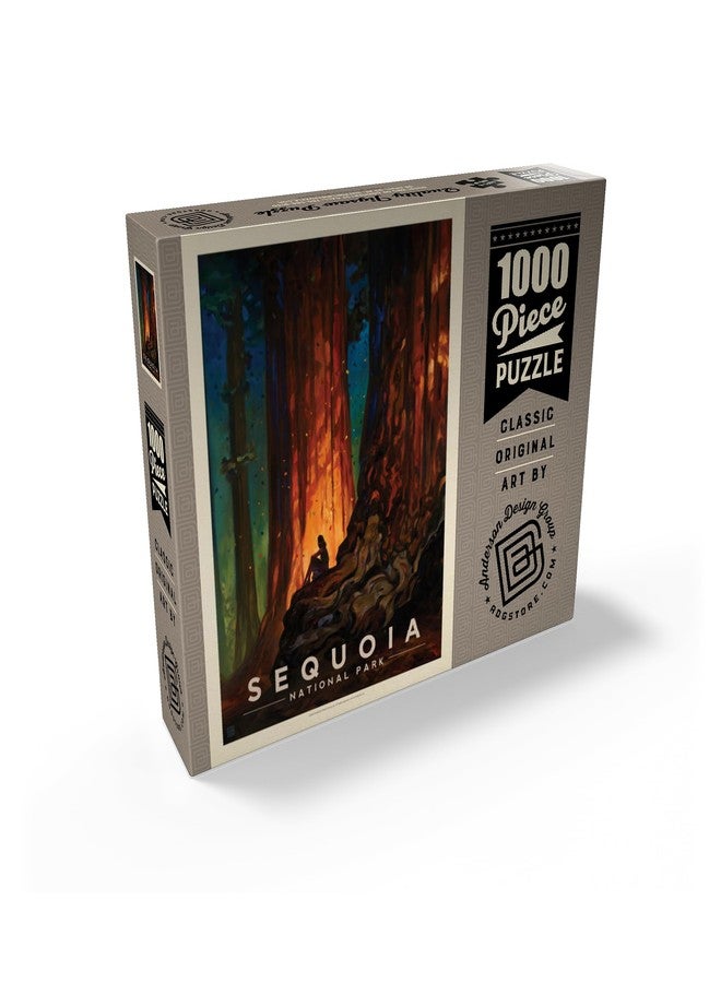 MyPuzzle.com MyPuzzle Sequoia National Park: Nature's Cathedral, Vintage Poster - Premium 1000 Piece Jigsaw Puzzle for Adults - Image 2